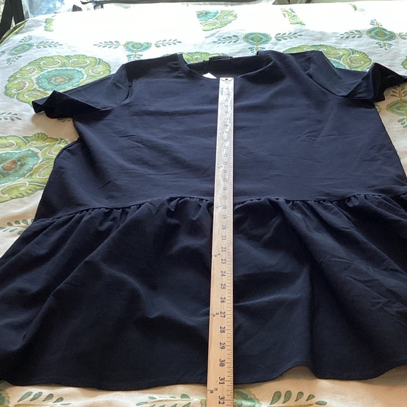 Zara Black Drop Waist Dress L NWT - Picture 7 of 8